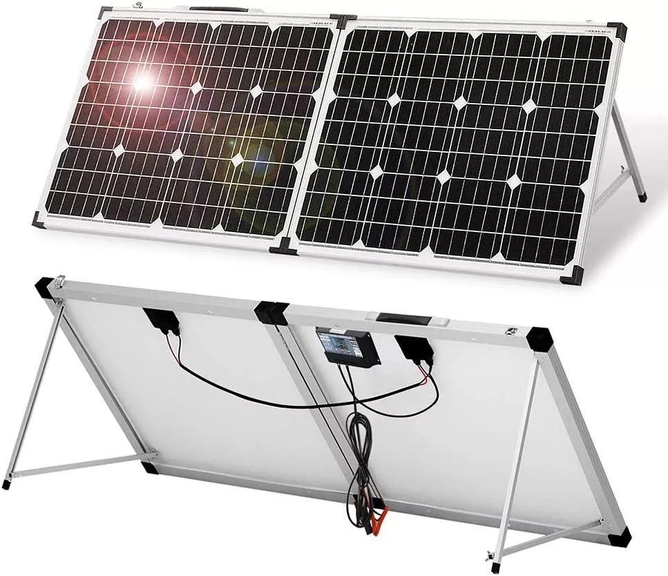 Portable Foldable 100W /150W 18v Solar Panel Kit with Controller to Charge 12 Volts Batteries for RV Camping Boat