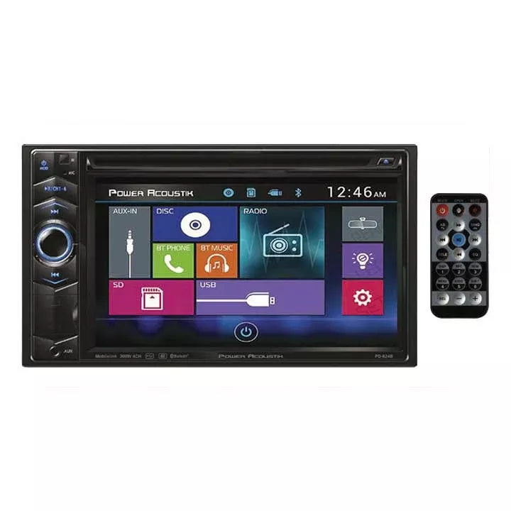 Power Acoustik PD624B 6.2" Double DIN AM/FM/CD/DVD/USB/BT