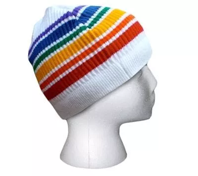 PrideSocks Beanie: White