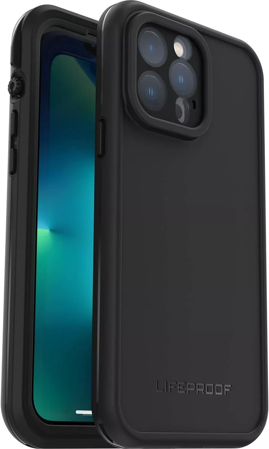 Protective Phone Case, Fre Series, Black Waterproof Drop Phone Cover for iPhone 13 Pro Max
