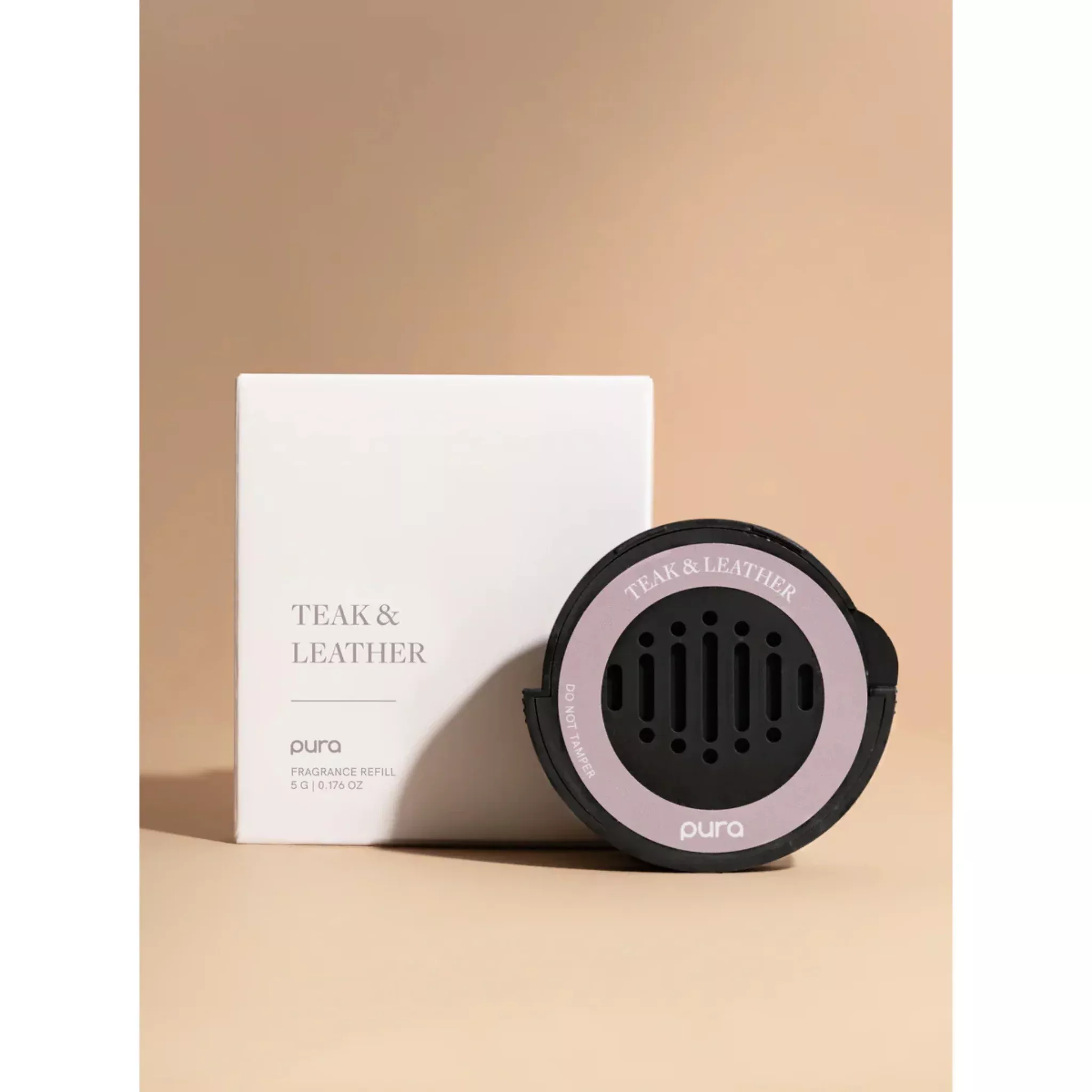 Pura Teak & Leather Car Fragrance