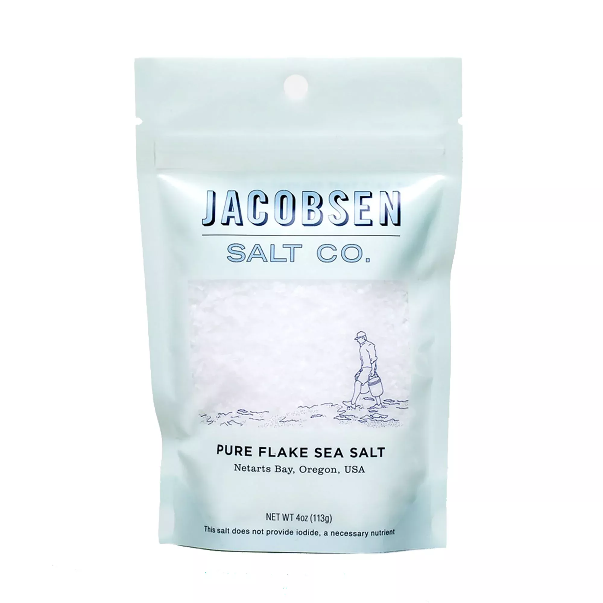 Pure Flake Salt 4oz Bag by Jacobsen's Salt Co.
