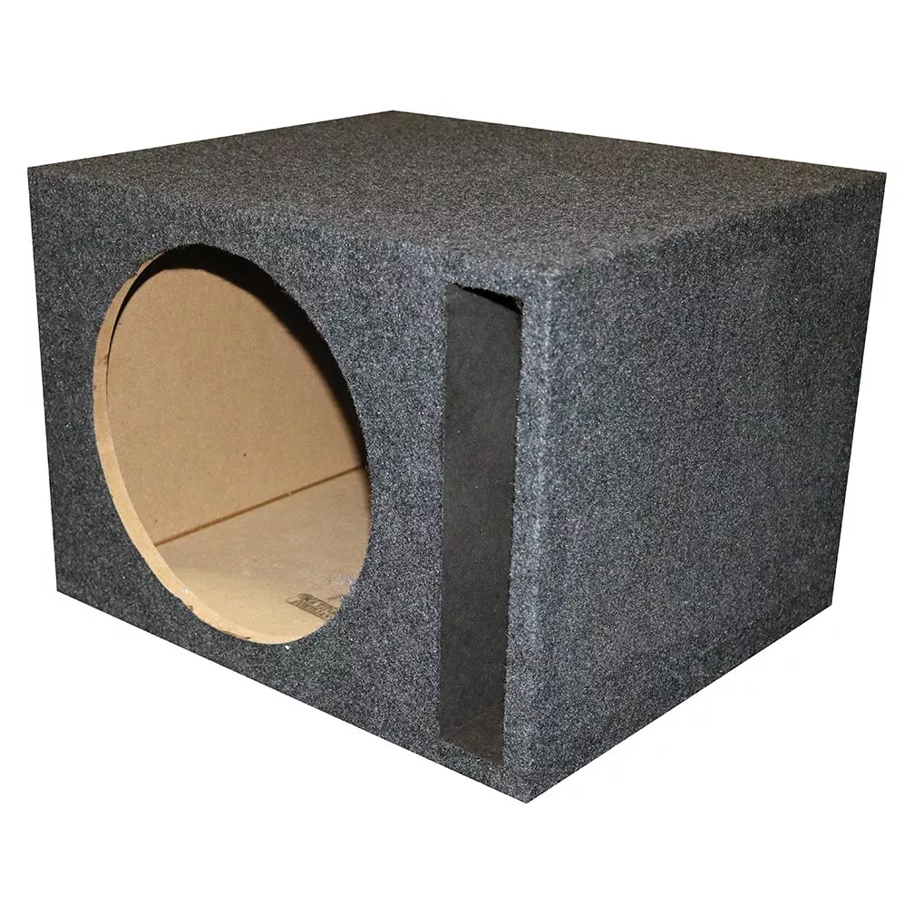 Qpower Single 10″ Slot-ported Vented Empty Woofer Enclosure