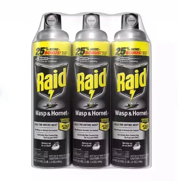 Raid Wasp & Hornet Killer 3ct, 17.5 oz.