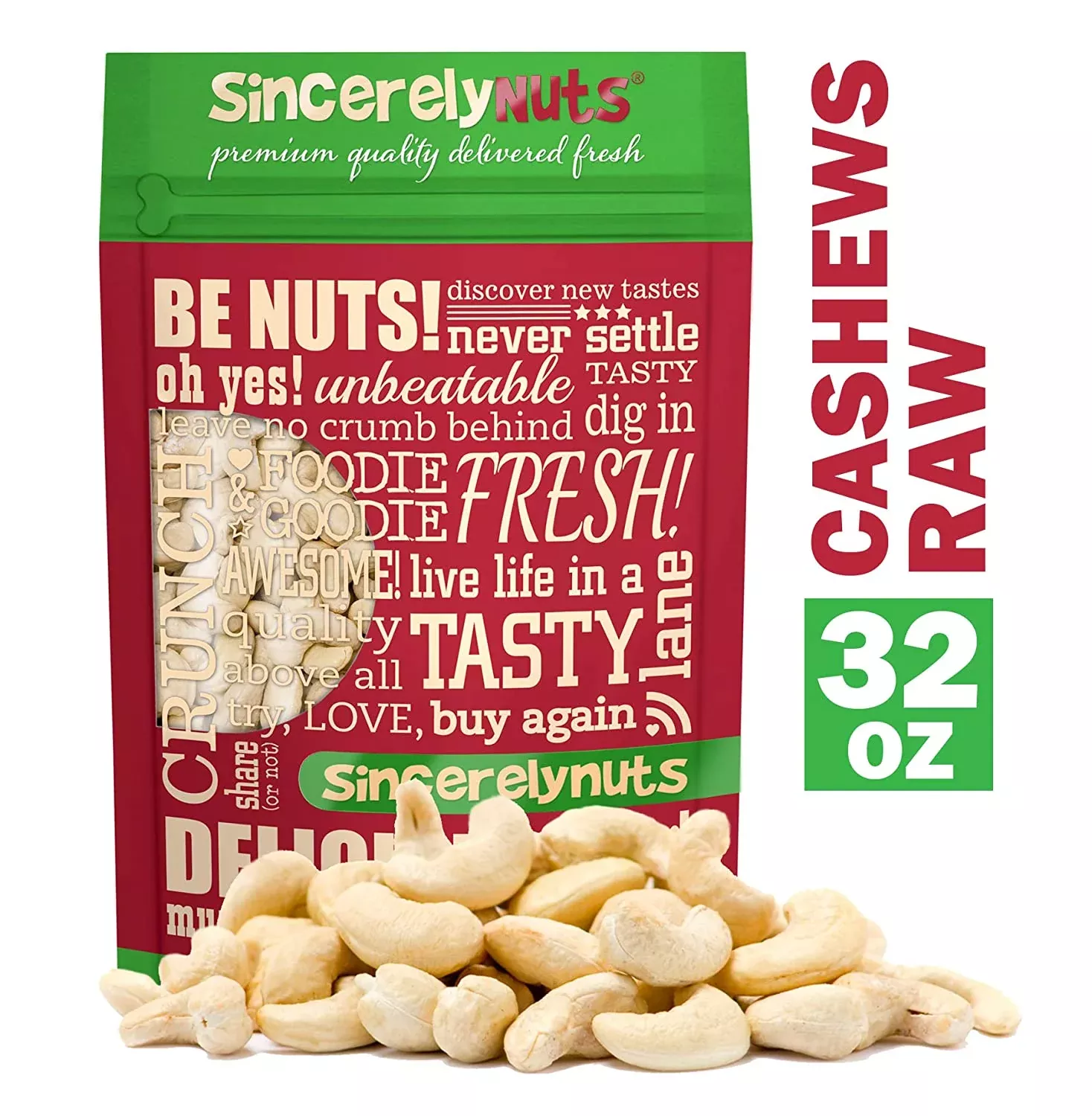 Raw Cashews Whole & Unsalted No Shell