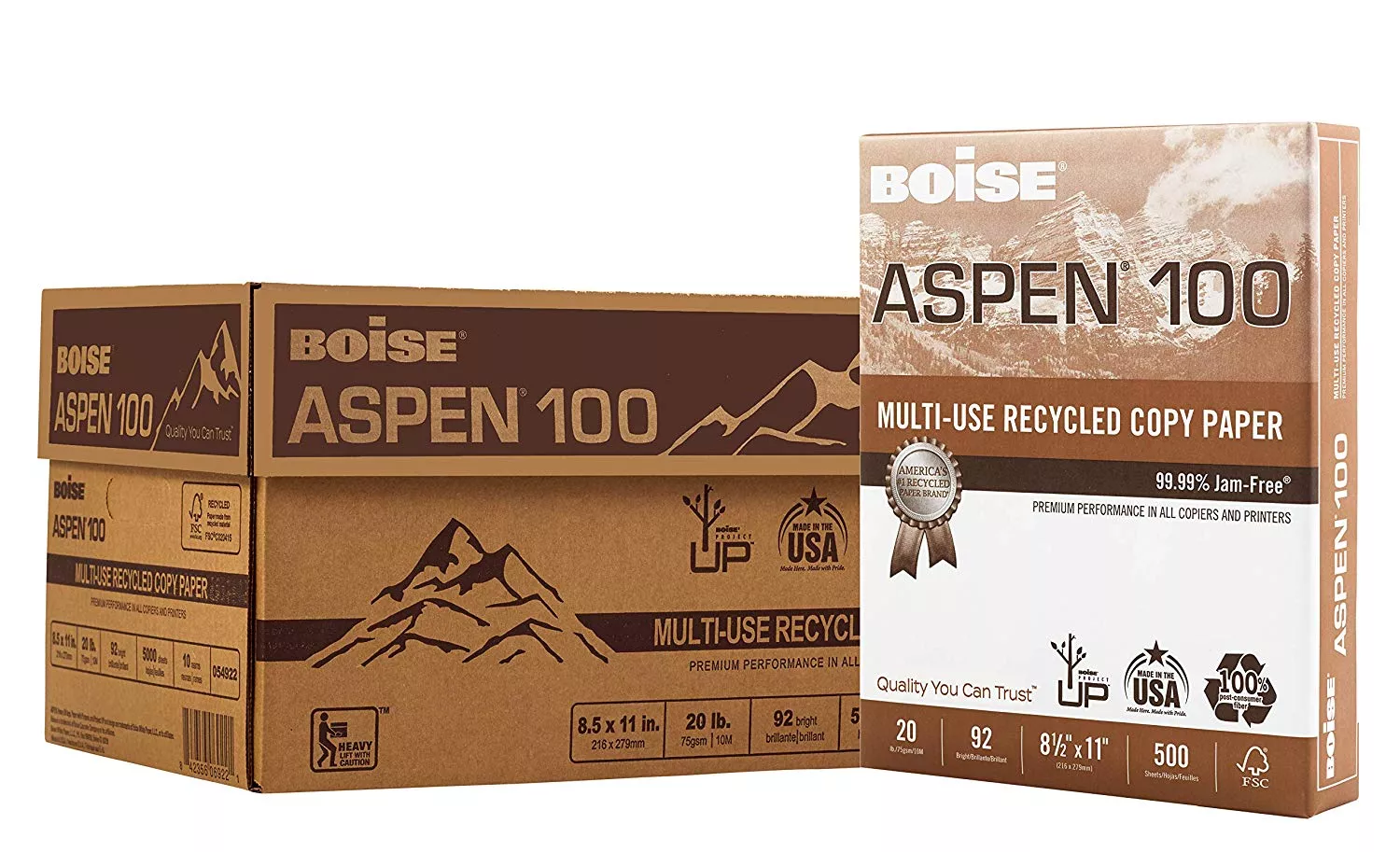 Recycled Multi-Use Copy Paper, Made in USA
