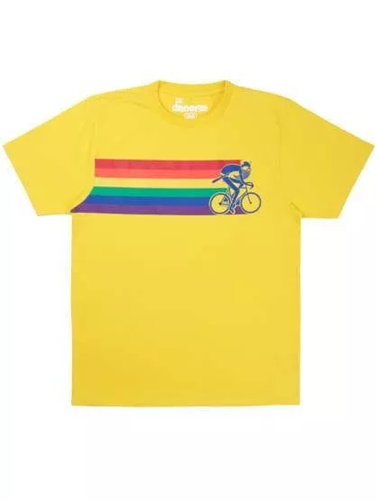 Retro Yellow Biking Viking Men's Tshirt