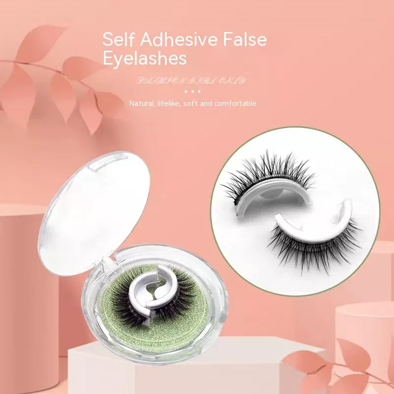 Reusable Stick-on Self-adhesive Faux Lashes Natural Single Pair Pack
