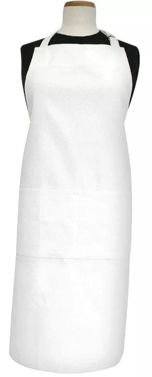 Ritz 2-Pocket White Cotton Royale Apron