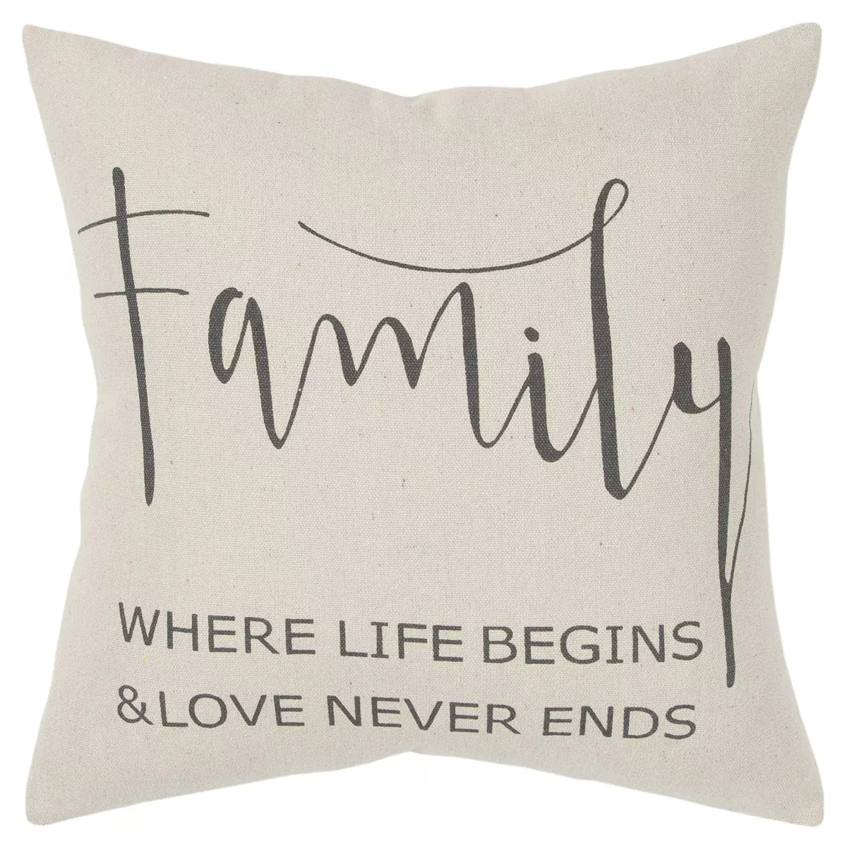 Rizzy Home Sentiment Natural Decorative Poly Filled Pillow - 20"x20"