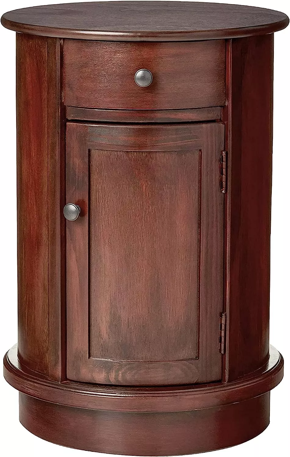 Round Side Storage End Table, 26