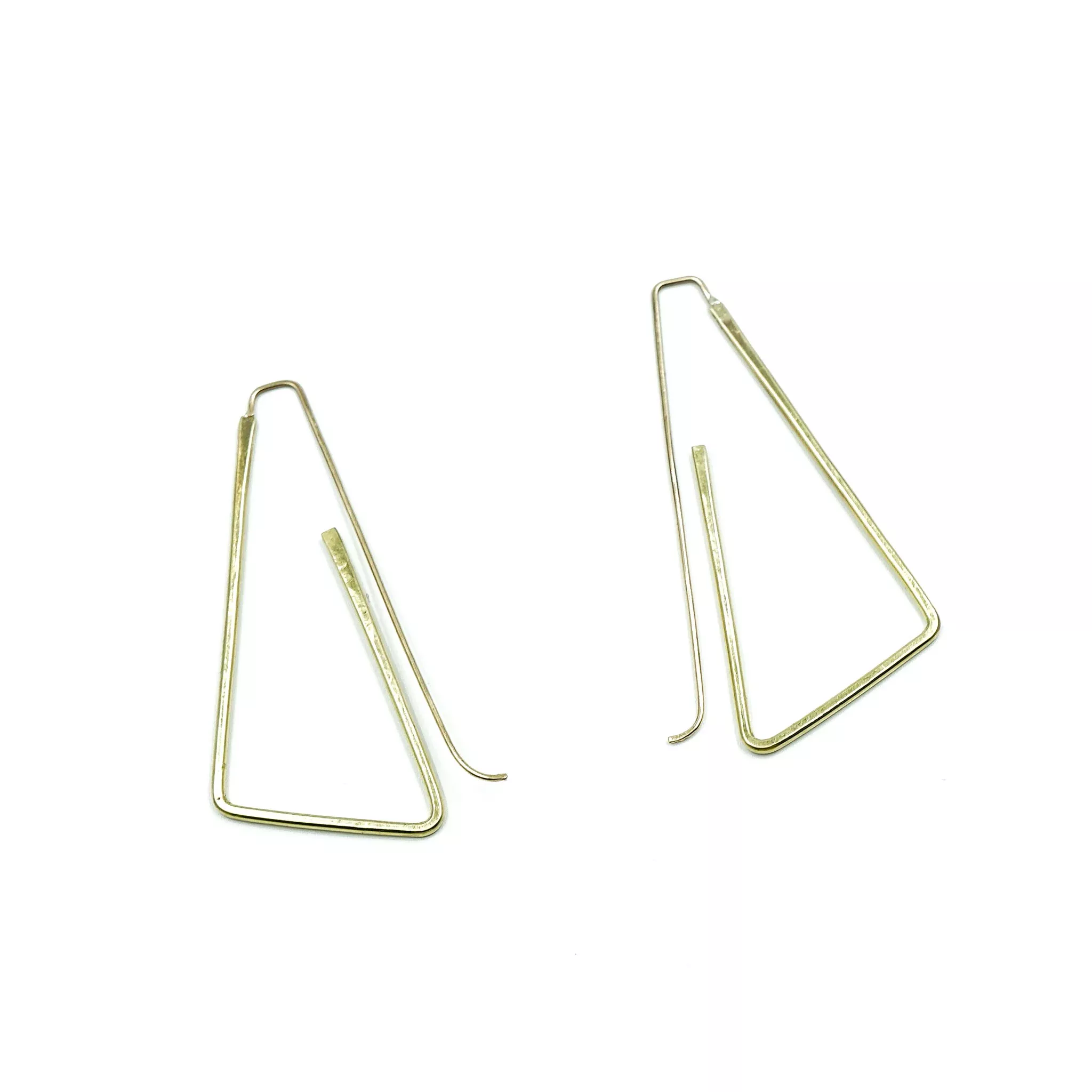 Roya Earrings in Brass by Julie Cooper Designs LARGE