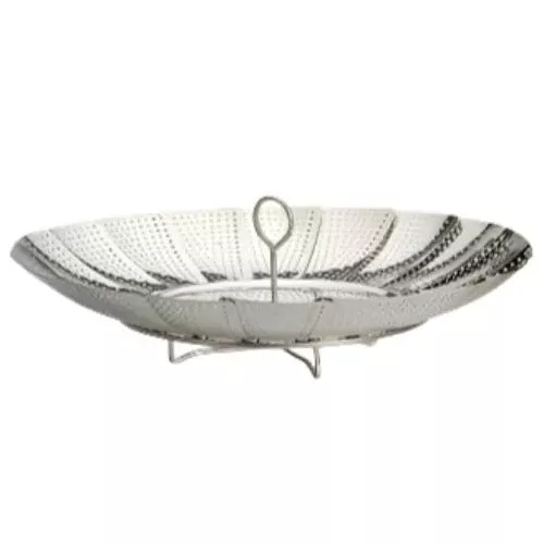RSVP Stainless Steel Fold-Out Vegetable Steamer - 9"