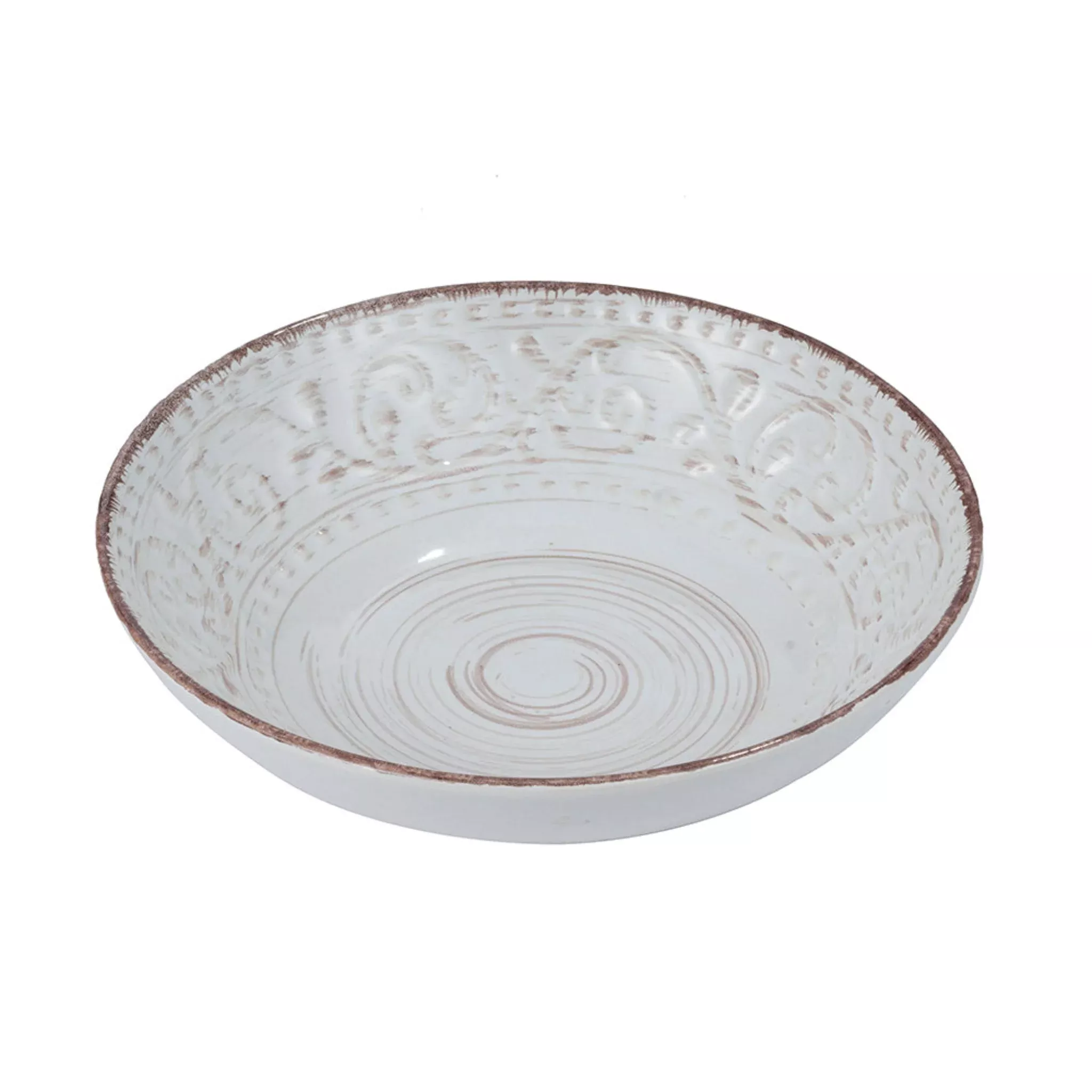 Rustic Flare White Bowl