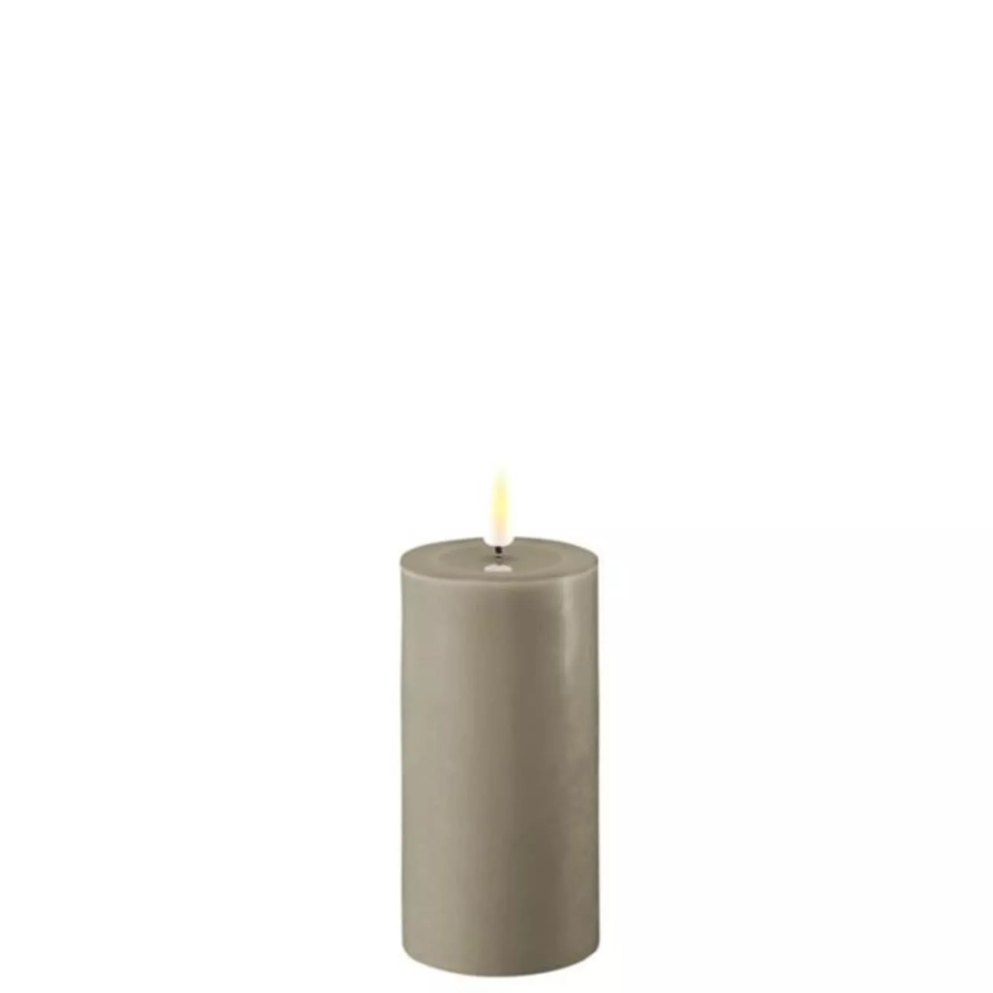 Sand Real Look Melted Pillar Candle