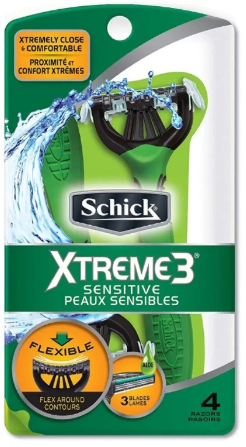Schick Extreme 3 Men's Razor Sensitive