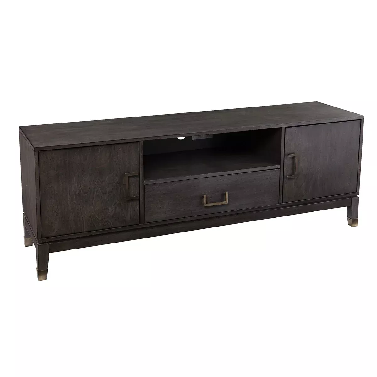 SEI Furniture Brenting w/Storage Media Stand, Graywashed (AMZ3156901SM)