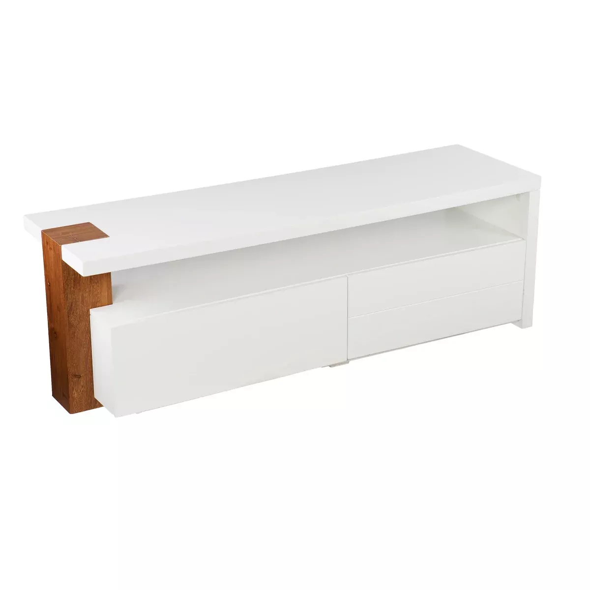 SEI Furniture Harliston Media Stand, White