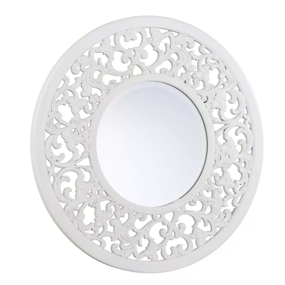 SEI Furniture Kinior Decorative Wall Mirror, Whitewashed