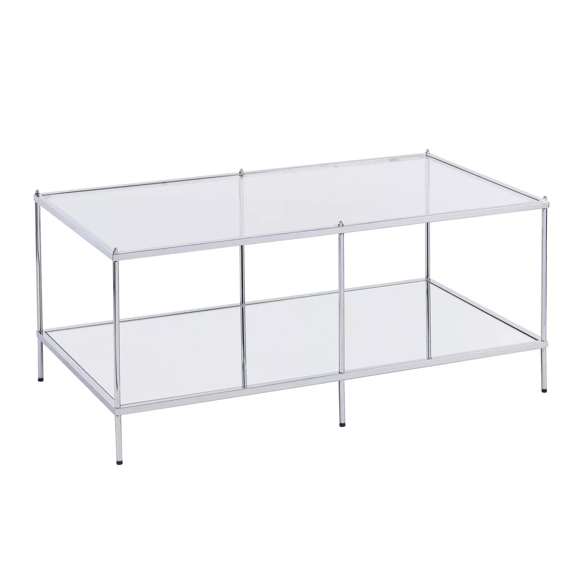SEI Furniture Knox Glam Mirrored Cocktail Table - Chrome