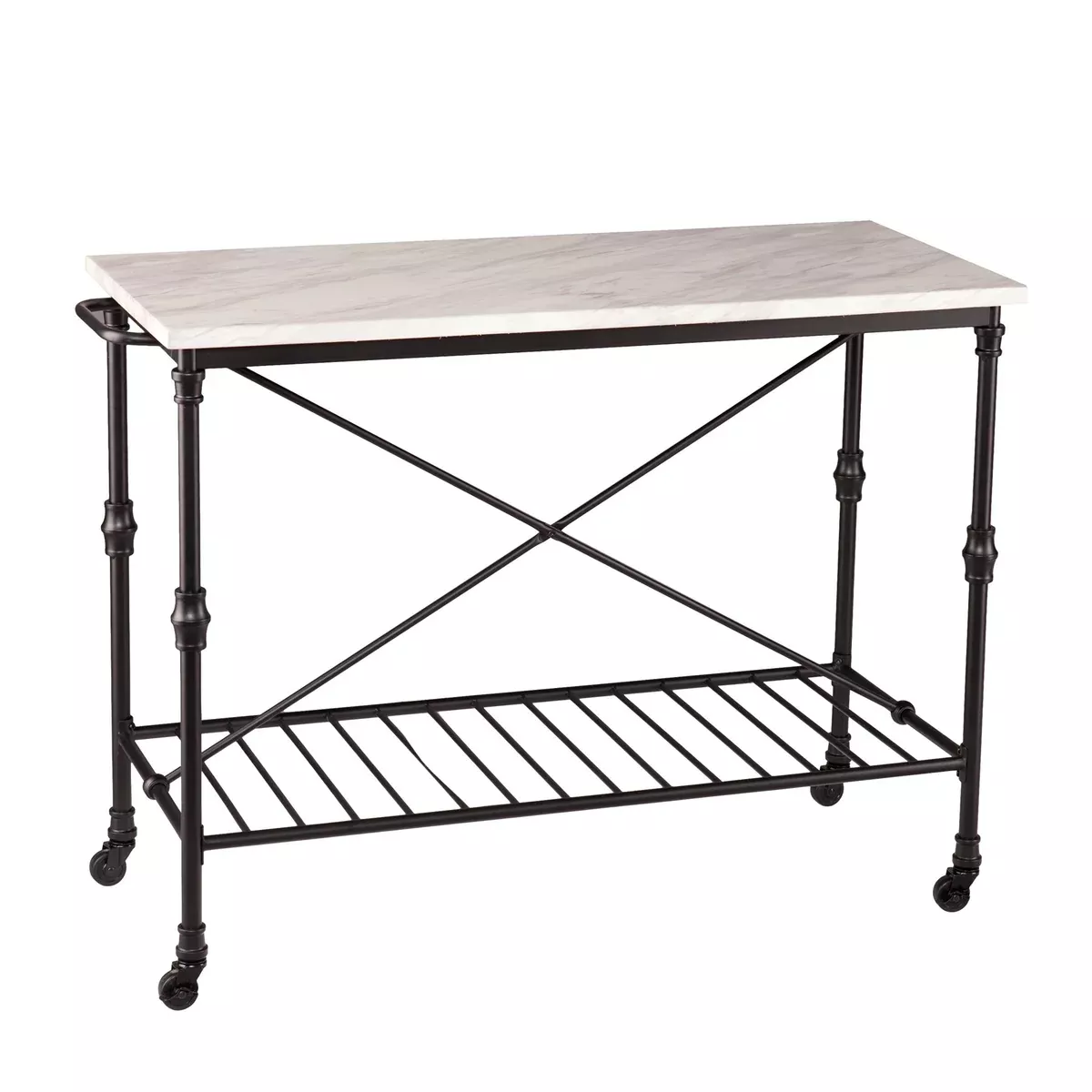 SEI Furniture Morenci Kitchen Island, Black
