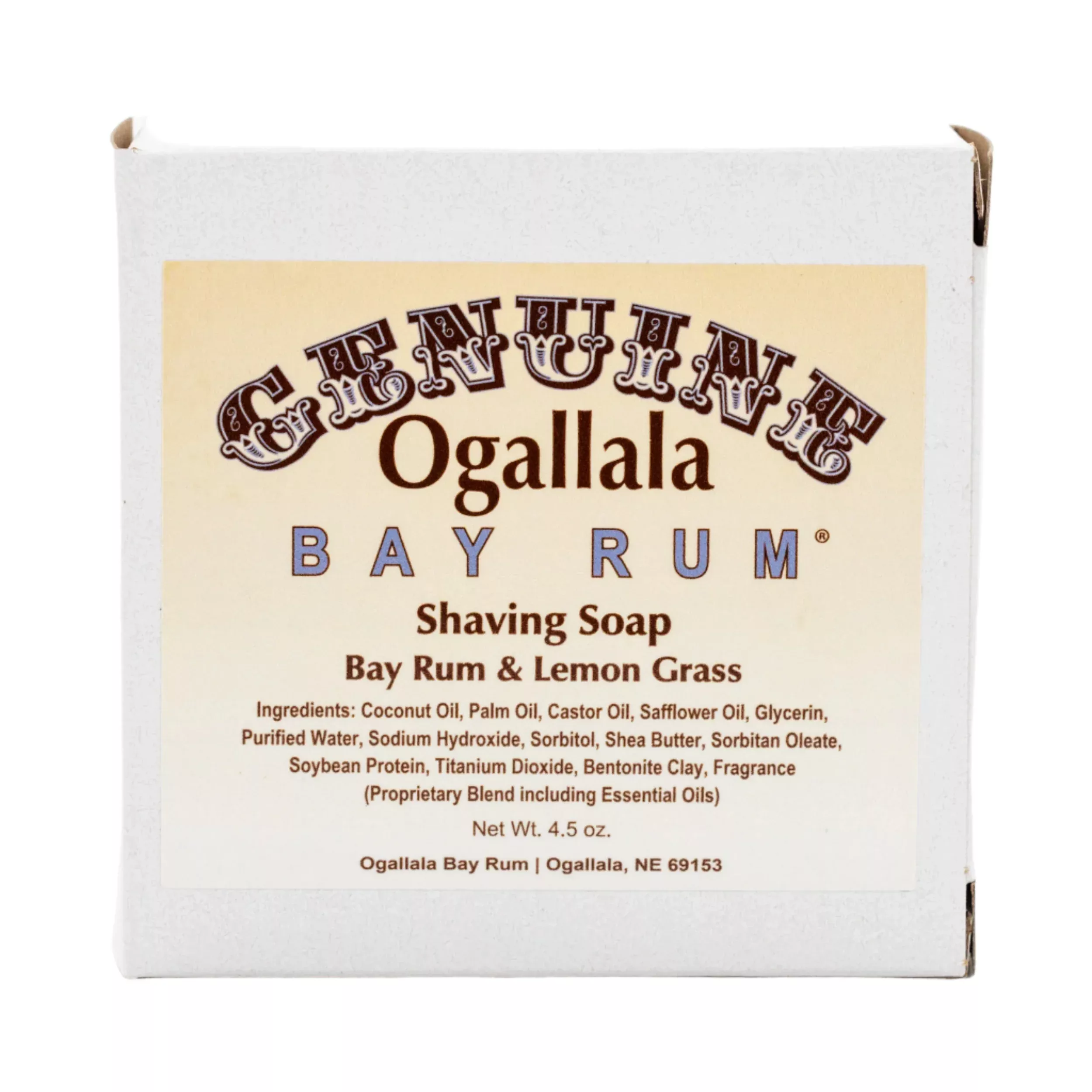 Shaving Soap | 4.5 oz | Multiple Scents | Ogallala Bay Rum
