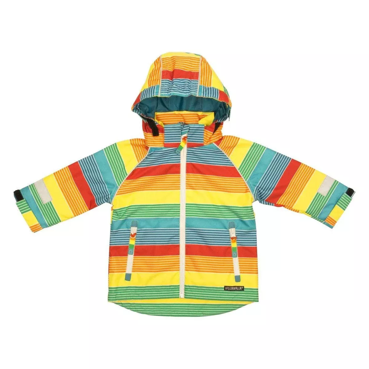 Shell Waterproof Breathable Jacket: Rainbow Stripe Sparrow