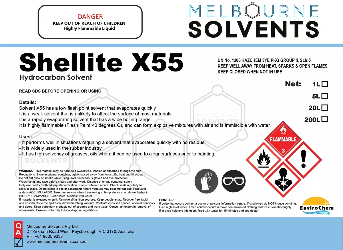 Shellite Solvent X55