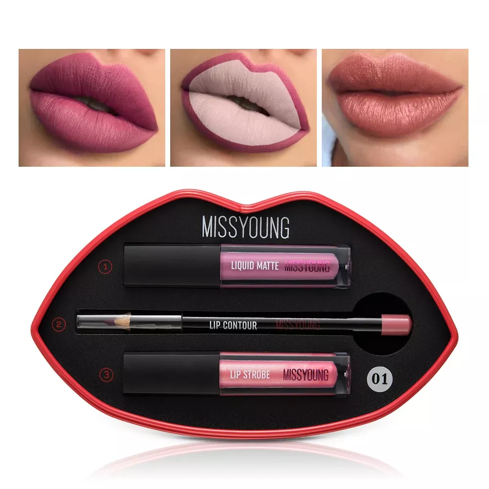 Shimmering Feminine Lip Shine Stick Duo