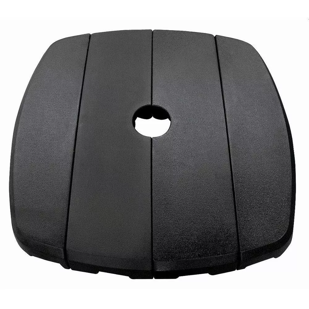 SimplyShade Bermuda 4-Section Modern Resin Base in Black Finish
