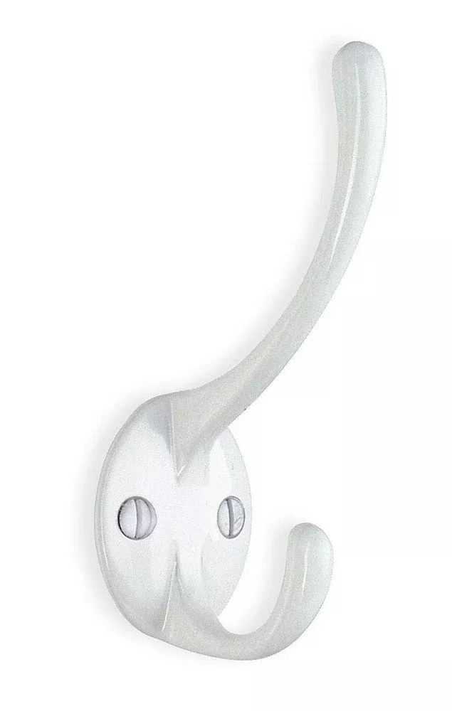 Smedbo Coat and Hat Hook 4 3/8" White