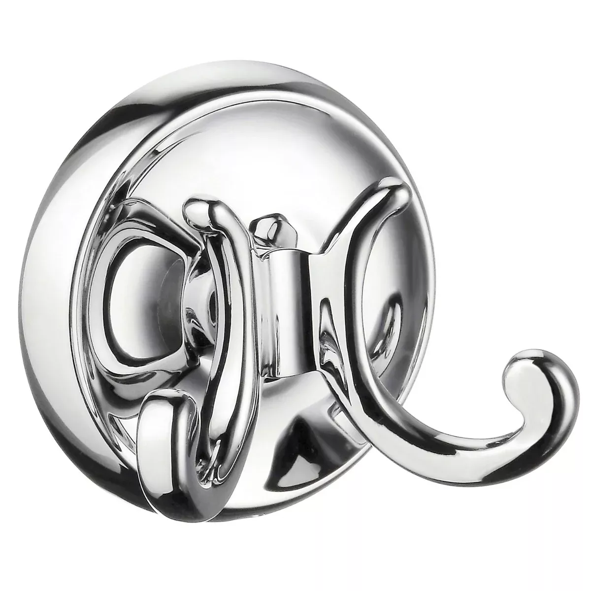 Smedbo SME_K256 Double Towel Hook, Polished Chrome