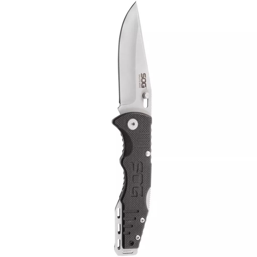 Sog Salute Mini- Bead Blast G10 Handle3.1" Folding Knife