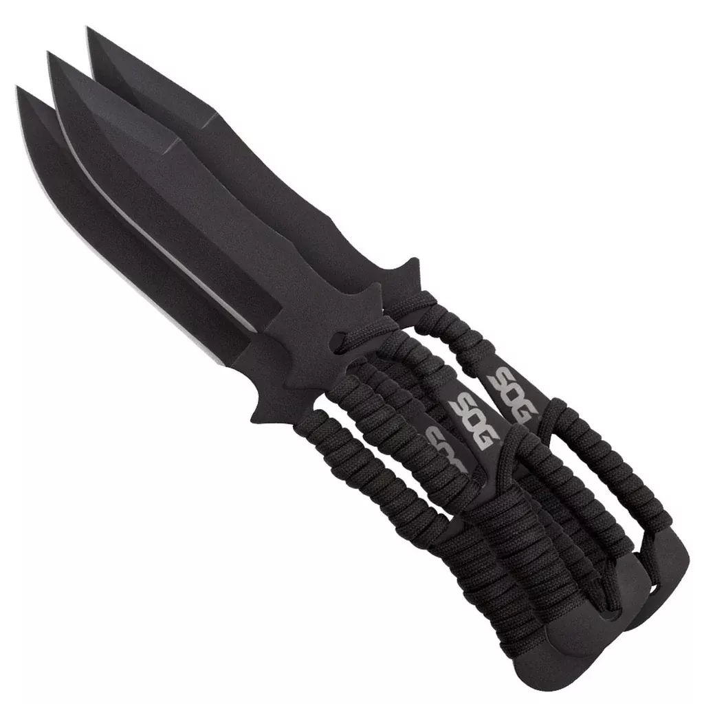 Sog Throwing Knives- 3 Pack-stamped Nylon Sheath