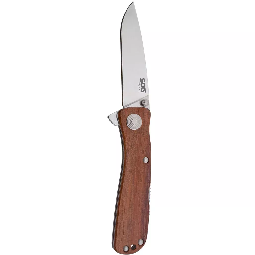 Sog Twitch Ii - Wood Handle Folding Knife