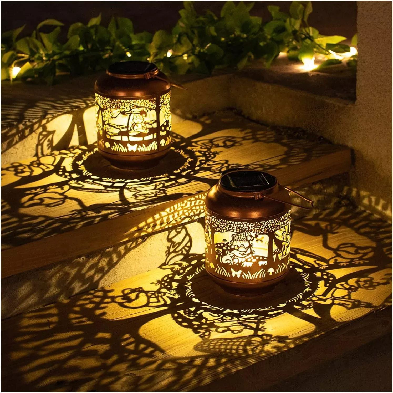 Solar Lanterns Outdoor Waterproof,Decorative Light for Yard,Patio,Lawn,Tabletop,Pathway,Landscape,Garden Decor