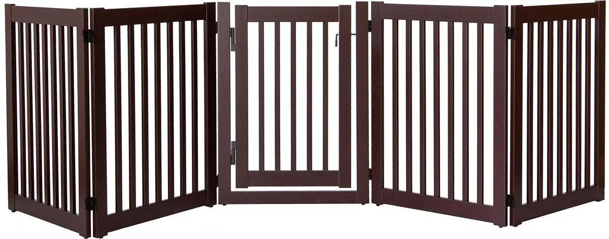 Solid Wood Pet Gates in Mahogany