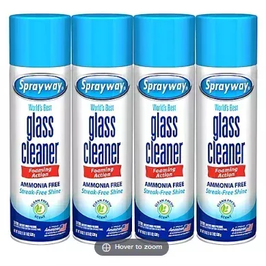 Sprayway Glass Cleaner, 4 pk./ 19 oz.