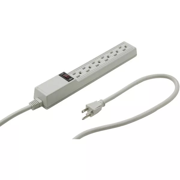 Steren 905-106 6-Outlet Surge-Protected Power Strip