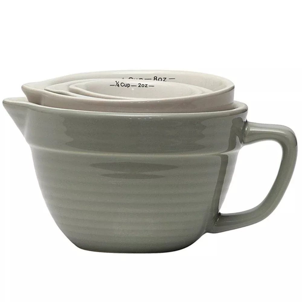 Stoneware Batter Bowl-Style Measuring Cups - 4 pc.