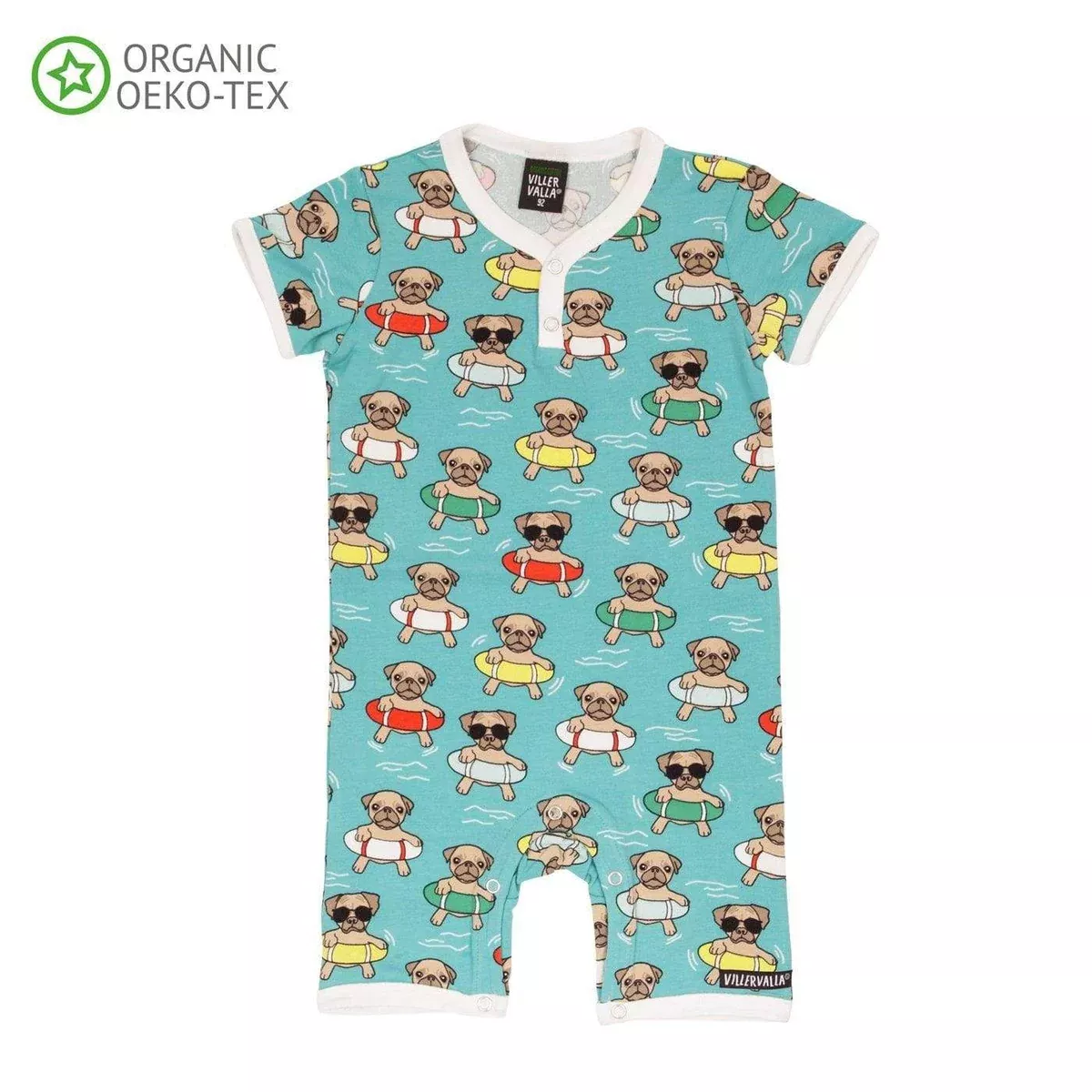 Summer Suit: Swimming Dogs Wave