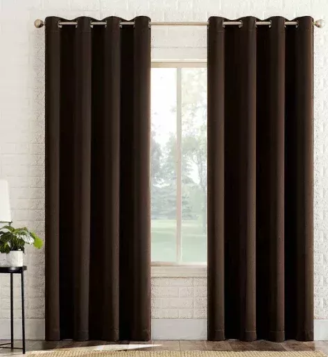 Sun Zero Broderick Theater Grade Blackout Curtains, 2-pack