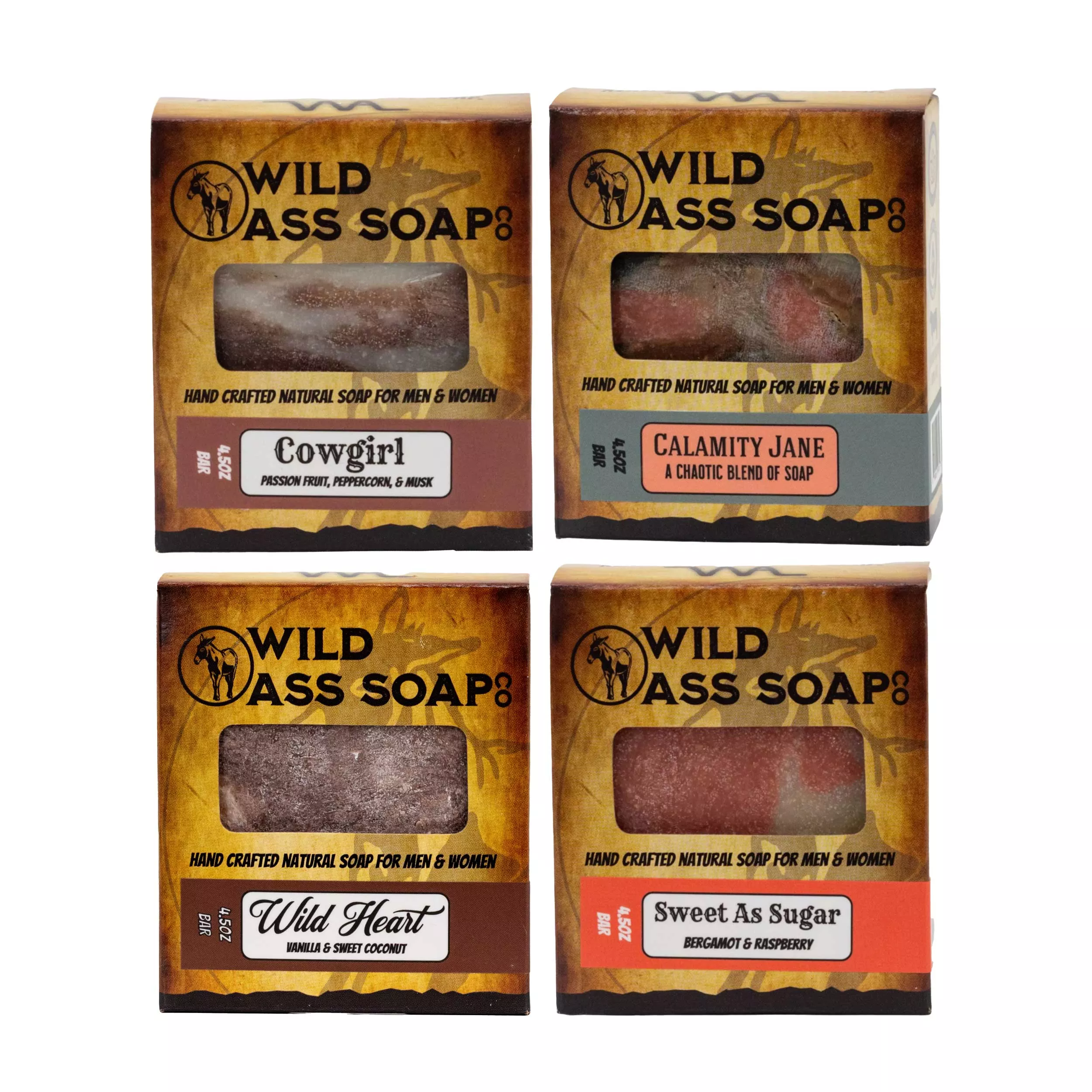 Tallow Bar Soap | Feminine Scent Bundle | 4.5 oz | Wild Ass Soap Co