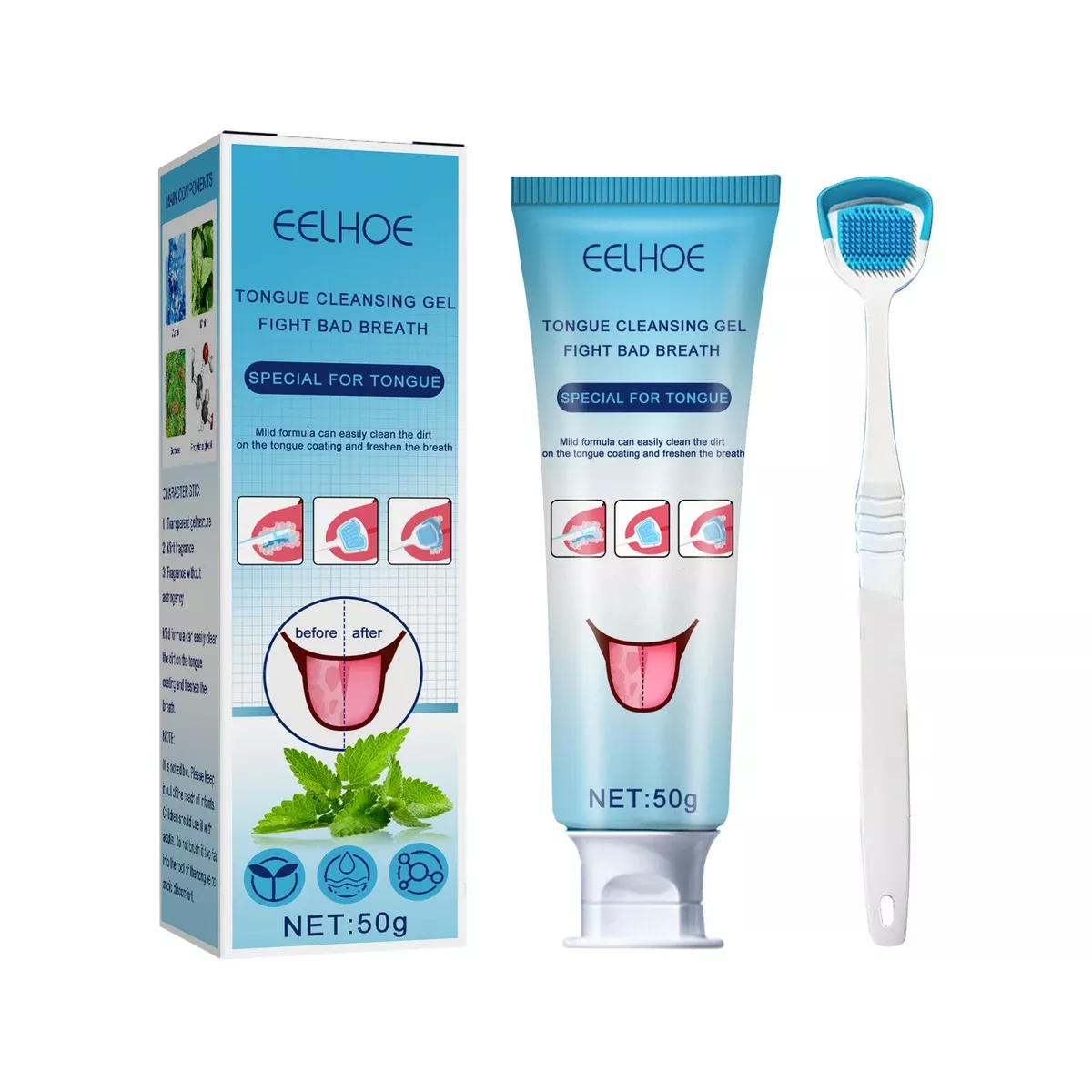 Tongue cleansing gel