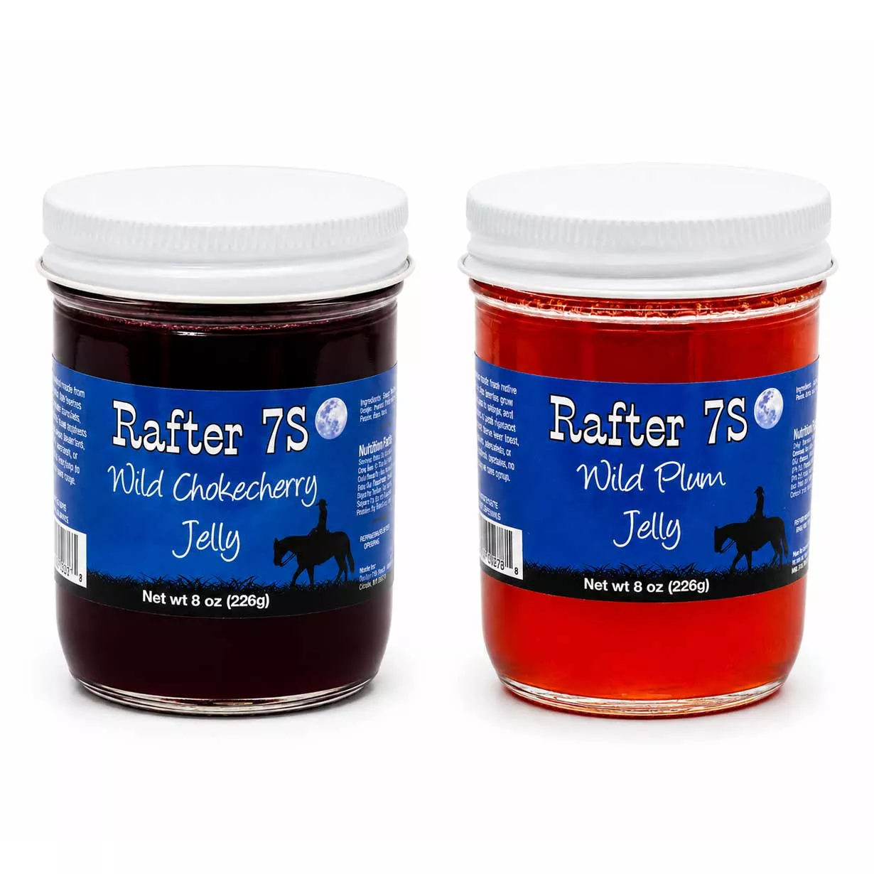 Top Two Jelly Collection | 8 oz | Chokecherry & Wild Plum | Rafter 7S