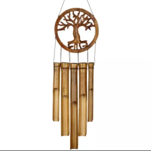Tree of Life Bamboo Windchime - 26"