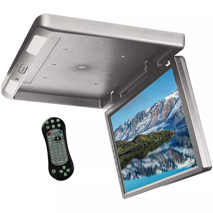 TVIEW T173DVFDGR 17.3" Flip Down With Built In Dvd IR & FM Module Gray