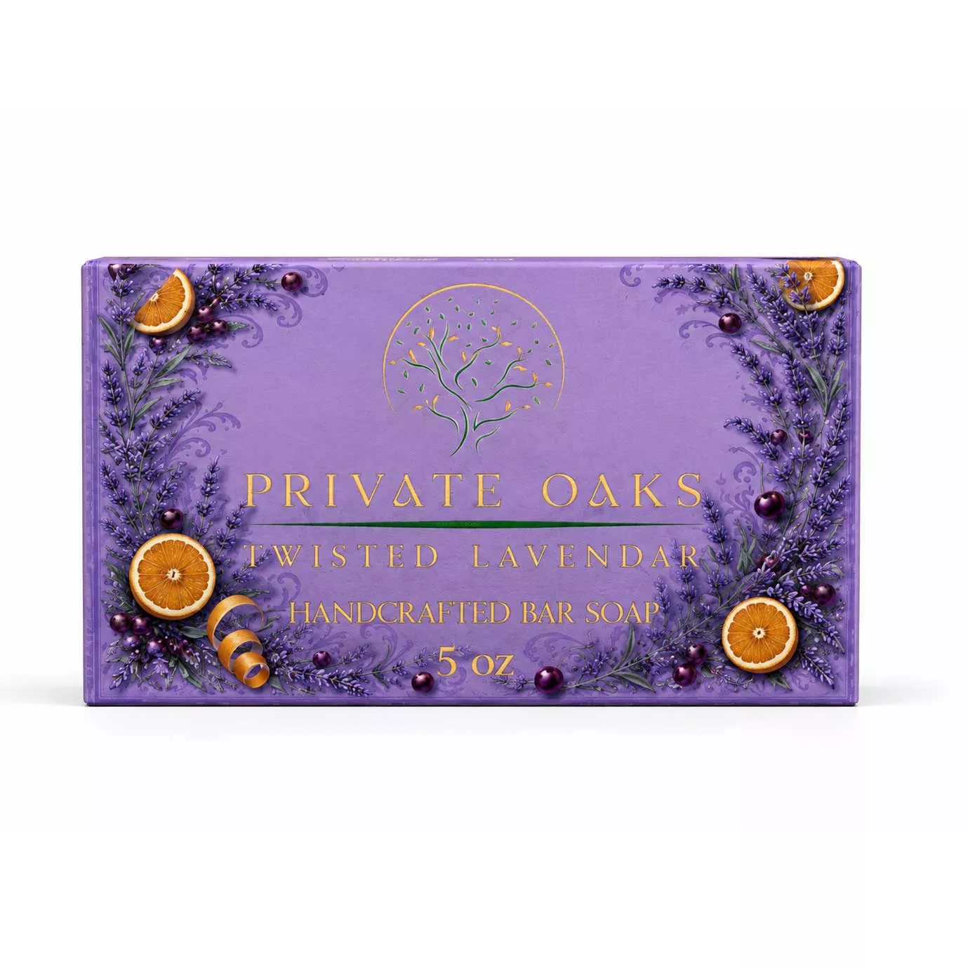 Twisted Lavender Bar Soap | 5 oz | Private Oaks Soap Co.