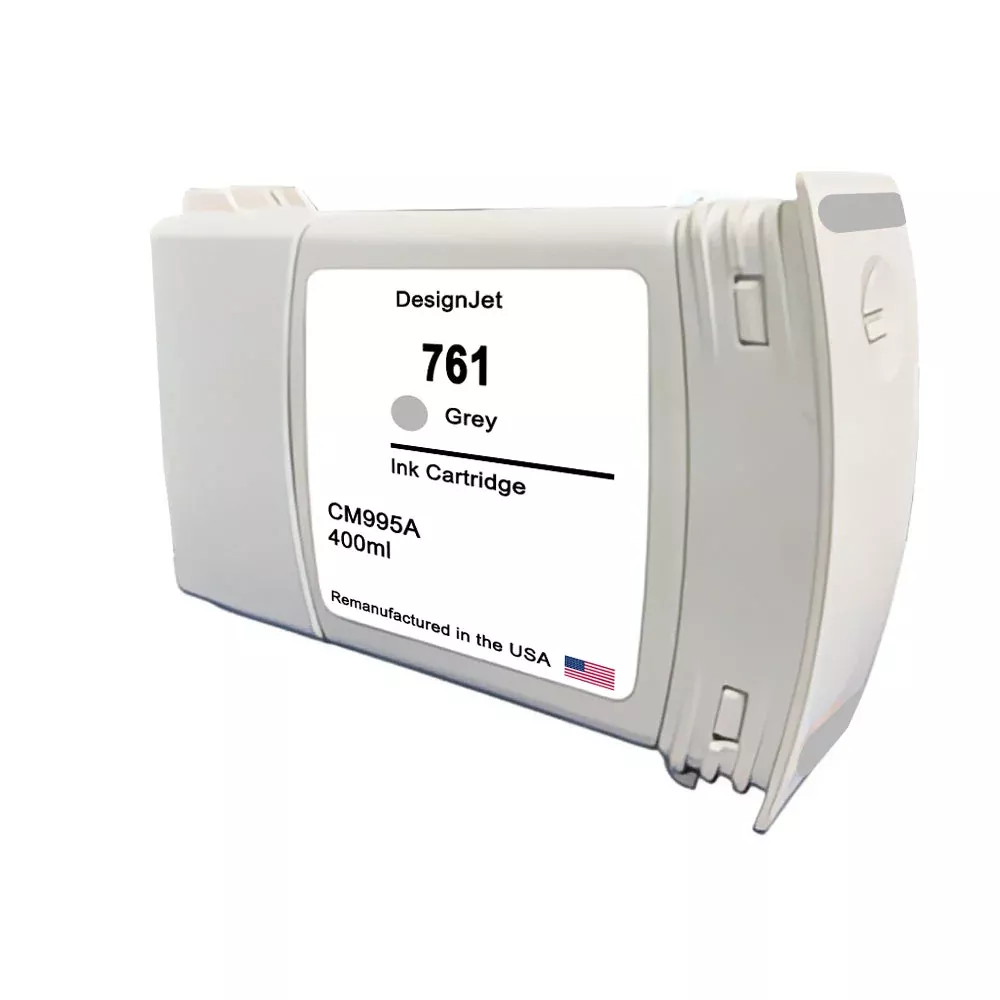 U.S. Remanufactured for HP 761 400mL (CM995A) Gray Ink Cartridge