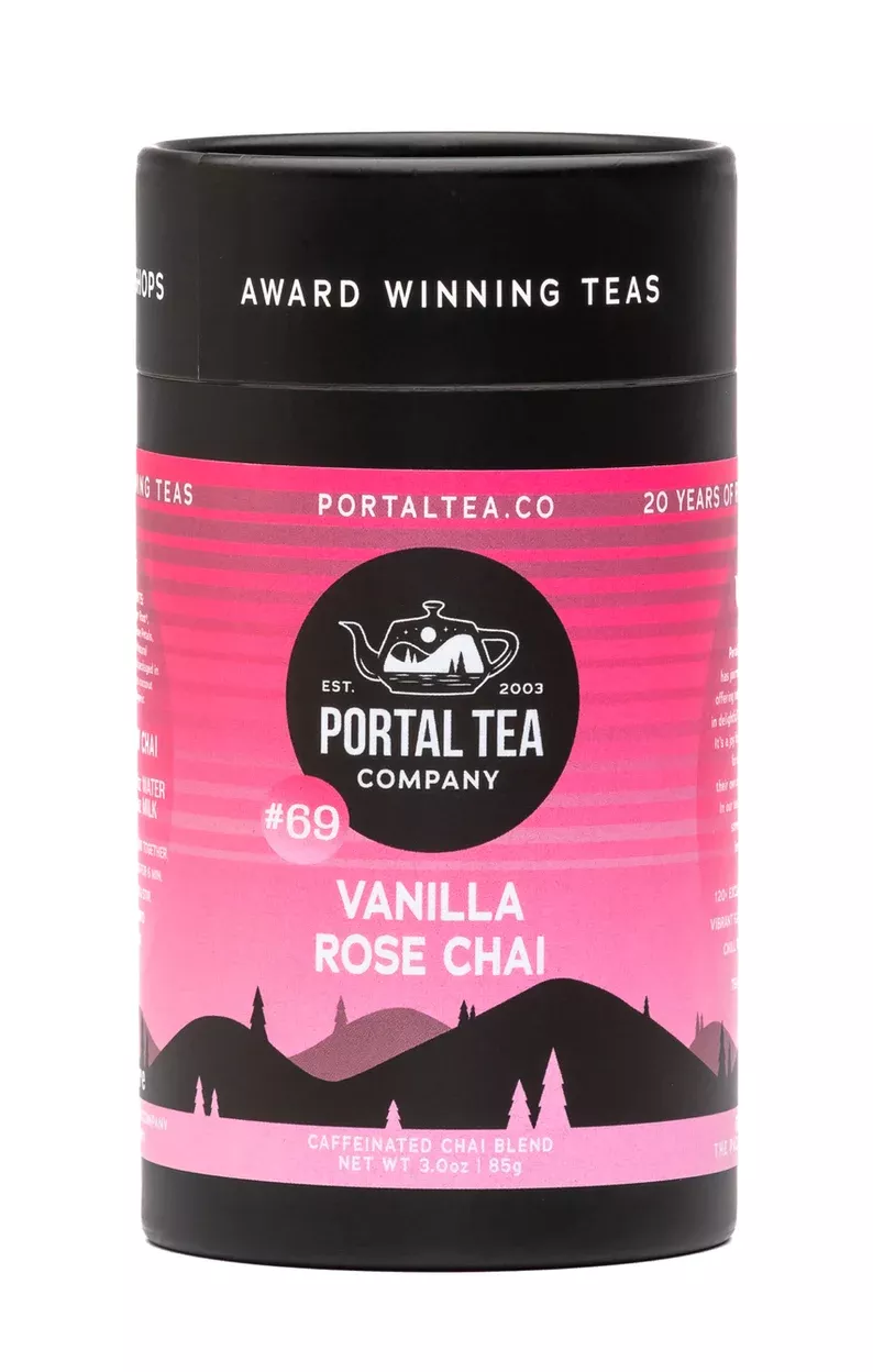 Vanilla Rose Chai Tea Tin by Portal Tea Co.